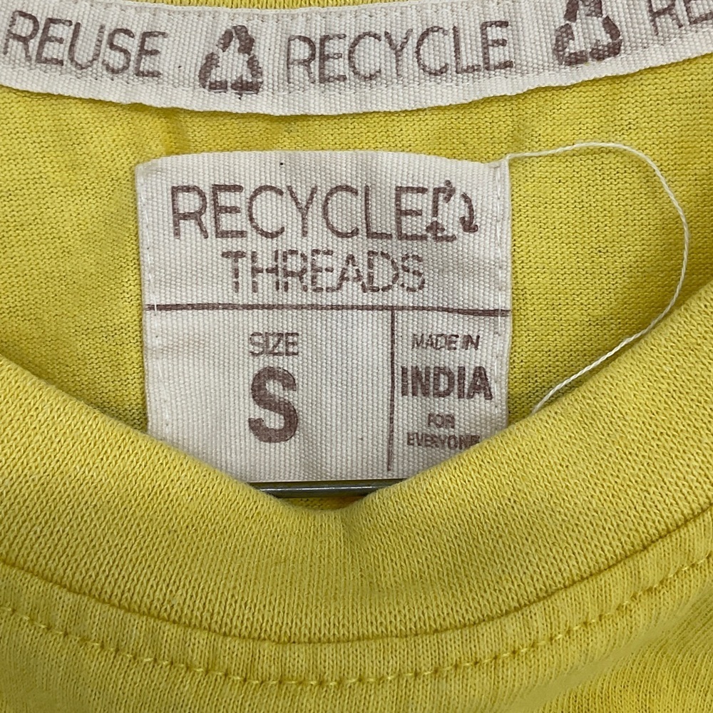 Recycled Threads Grand Canyon Graphic Crop Tee Yellow Daisy Boho Sz S - Picture 2 of 5